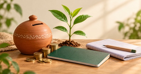 Sukanya Samriddhi Calculator — मासिक जमा और 21 साल का अनुमान — illustrative banner